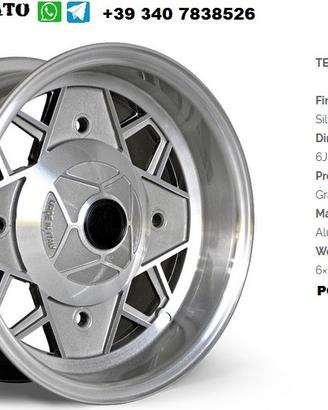 Cerchi f500 millemiglia 6x 12 fiat 500 l f r n