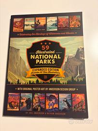 Libro parchi nazionali anericani illustrazioni