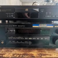 amplificatore home teather e lettore cd