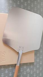 Pietra refrattaria per pizza da forno, con pala