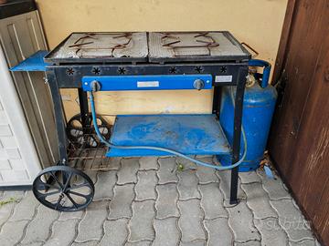 Barbecue FERRABOLI 2 fornelli con bombola