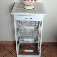 Carello cucina Vintage Restaurato 4 Cassetti