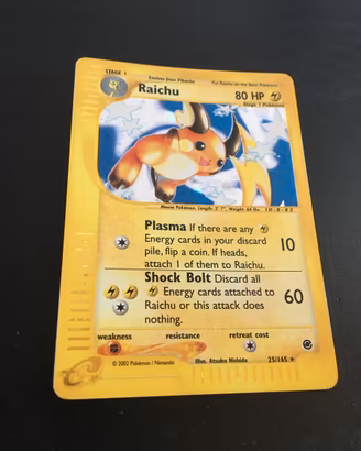 Pokemon Raichu Expedition 25/165 Holo ENG