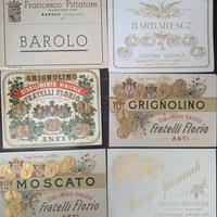 Antiche etichette vini piemontesi - Inizi '900