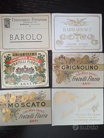 Antiche etichette vini piemontesi - Inizi '900