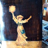 placca antica intarsio sorrentino