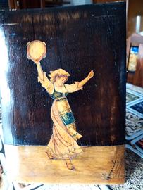 placca antica intarsio sorrentino