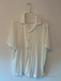 Camicia bianca con struttura elasticizzata ZARA