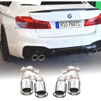 TERMINALI SCARICO BMW G30 G31 17-20 LOOK M5 ARGENT