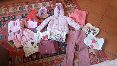 lotto/set abbigliamento bambina primavera 18-24 