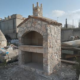 barbecue prefabbricato in pietra