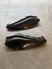 Deflettori calore Harley nero lucido per Harley