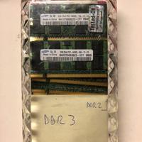 Memoria Ram SO-DIMM portatili old