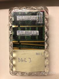 Memoria Ram SO-DIMM portatili old