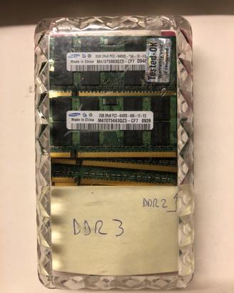 Memoria Ram SO-DIMM portatili old