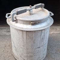 Pentolone in alluminio con coperchio a pressione