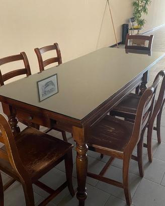 TAVOLO RUSTICO  ALLUNGABILE
