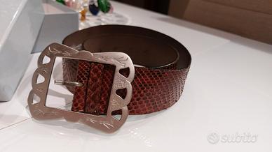 Blumarine Cintura con fibbia Pitone 