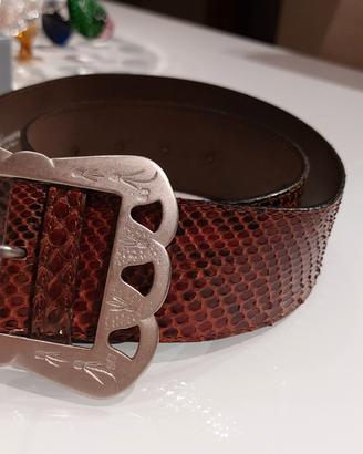 Blumarine Cintura con fibbia Pitone 