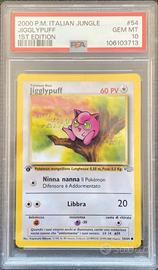 Jigglypuff 54/64 Jungle 1 Edizione Italiana PSA 10