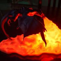 Lampada a Led Drago Sputafuoco