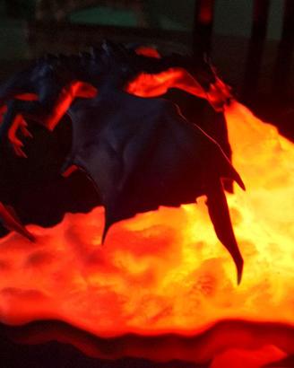 Lampada a Led Drago Sputafuoco
