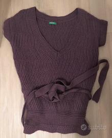 Gilet/maglia donna caldo, marca Benetton tg S