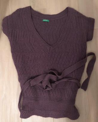 Gilet/maglia donna caldo, marca Benetton tg S