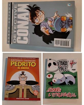 N. 3 fumetti:CONAN-PEDRITO EL DRITO-A PANDA PIACE.
