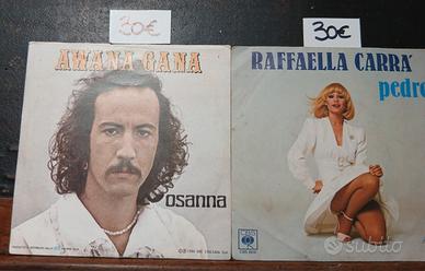 lotto 2 dischi 45 giri vintage Raffaella Carra'
