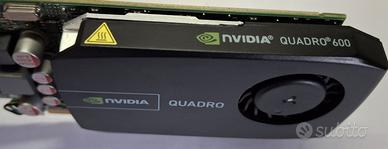 Scheda video nvidia quadro 600 DisplayPort DVI PCI