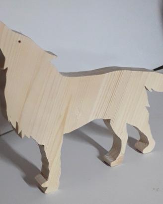 lupo in legno