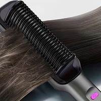 Piastra ceramica capelli spazzola pettine lisci