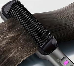 Piastra ceramica capelli spazzola pettine lisci