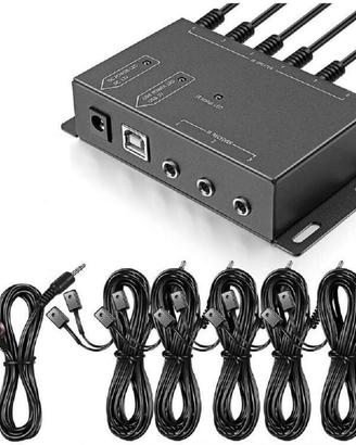 Ripetitore infrarossi (IR repeater) 10 emettitori