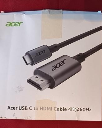 ACER USB to HDMI Cable 4K@60Hz per iPhone 3 metri