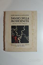 Libro antico Cambellotti Saggio Modernità Castel L