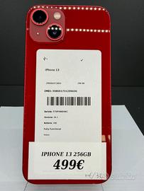 IPHONE 13 256GB 100% batteria