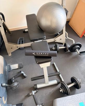 Attrezzi e pesi per palestra