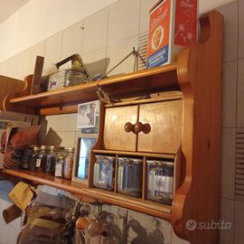 Mensola doppia in pino massello