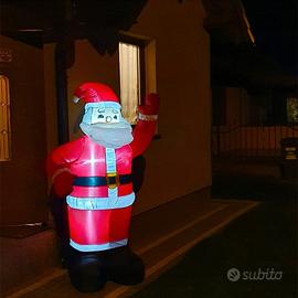 Babbo Natale gonfiabile gigante luminoso esterno