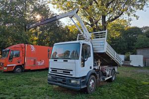 Iveco Eurocargo 120E18K Rib trilaterale con Gru