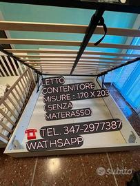 LETTO CONTENITORE OTTIM.O TRASPORTO GRATIS 10 KM