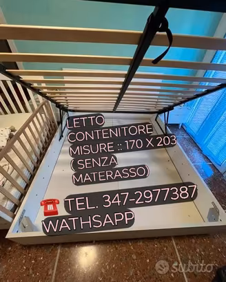 LETTO CONTENITORE OTTIM.O TRASPORTO GRATIS 10 KM
