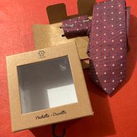 Set Cravatta + Pochette Tailored  Bordeaux