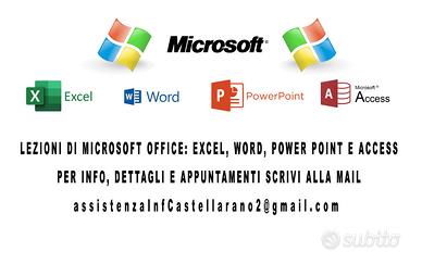 Insegnante Office: Excel, Word, PowerPoint, Access