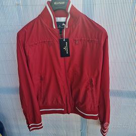 Giubbino bomber leggero rosso  sportivo  T