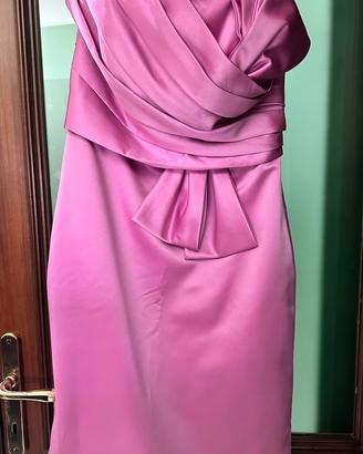 Vestito sartoriale per cerimonia con stola