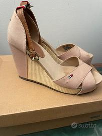Zeppe tom hilfinger come nuove beige