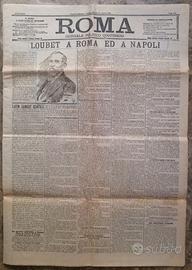 giornale Roma Loubet a Roma e Napoli 1904